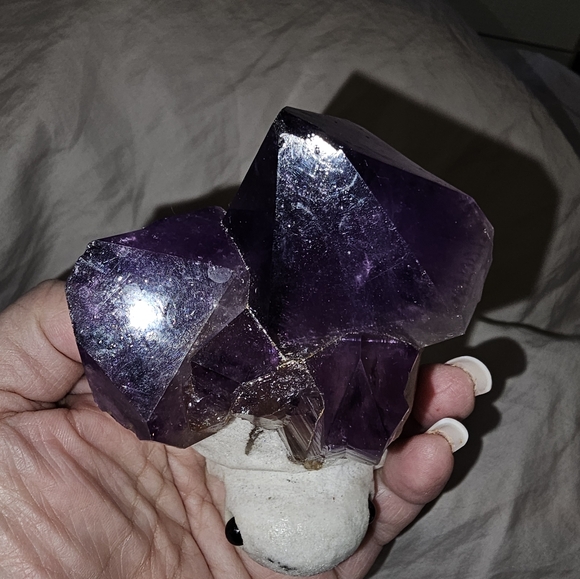 Amethyst 🐢Turtle! 365 grams, 9 x 9 cm (approx.) from head to end of Amethyst🐢 - Picture 11 of 17